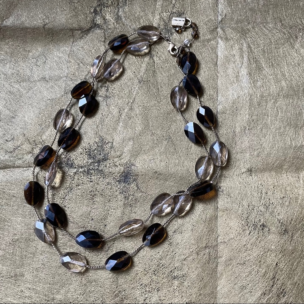 Smoky quartz necklace